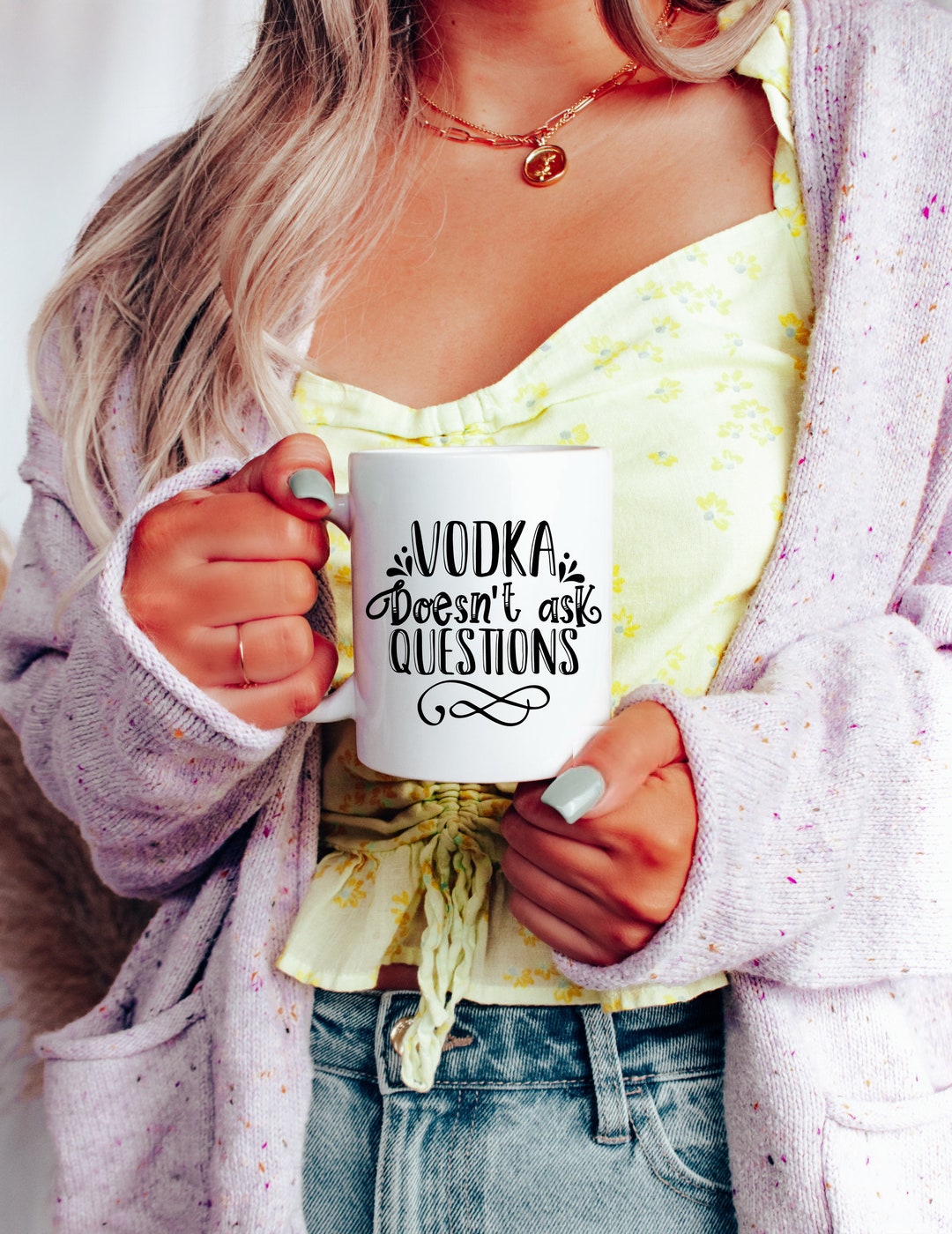 Vodka Doesn't Ask Questions Mug | Funny Novelty Ceramic 11oz 15oz - Etsy