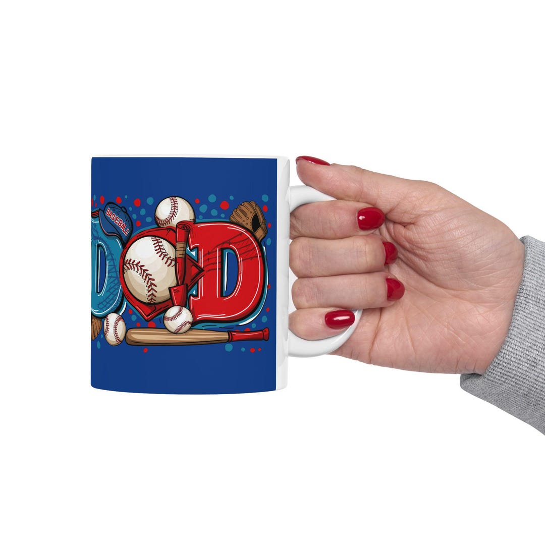 Baseball Dad Ceramic Mug, Father's Day Coffee Mug, Gift for Father ...
