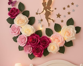 Rosa, Aster, flores, decoración de boda, decoración del hogar, lámparas, regalo, cumpleaños, isolon, flores gigantes