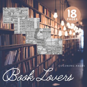 Desenhos para colorir de amantes de livros