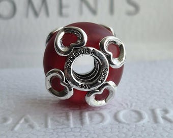 Pandora S925 ALE Red Murano Style Charm Gift Boxed