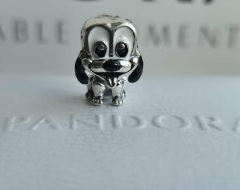 Pandora Puppy Charm, Cute Silver Dog Bead with Gift Packaging
