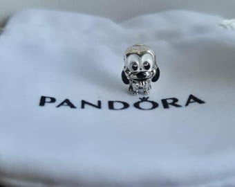 Pandora Silver Dog Charm, Collectible Puppy Bracelet Bead