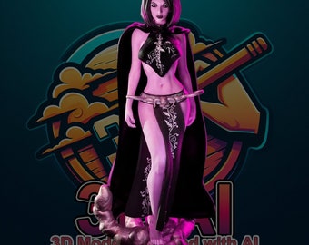 Sexy vrouwelijke duivel 3D figuur STL-model voor 3D-printen - Succubus STL-model - sexy Succubus-standbeeld STL voor 3D-printers 3D-afdrukbaar