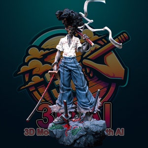 Afro Samurai Figure - Etsy
