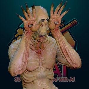 The Pale Man Horror Figure STL Model for 3D Printing - 3D Printable horror model - Pale Man Figure STL - Scary Figure