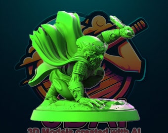 Modèle STL miniature d'écho du DnD pour l'impression 3D - Figurine d'écho imprimable en 3D - Donjons et dragons miniatures - Modèle STL de la figurine du DnD pour l'impression 3D