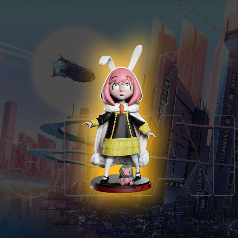 Sweet Rabbit and his Rebellious Mom 3D Printable STL Model - Created by 3DAI Inc. image 4
