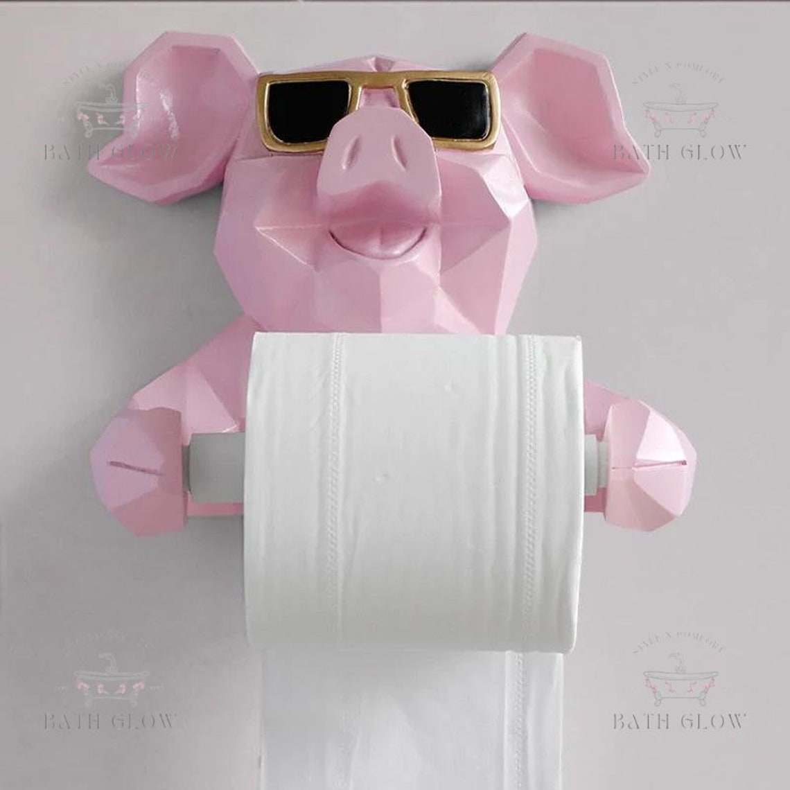 Pig Toilet Paper Holder, Paper Holder, Toilet Paper Stand, Toilet Paper