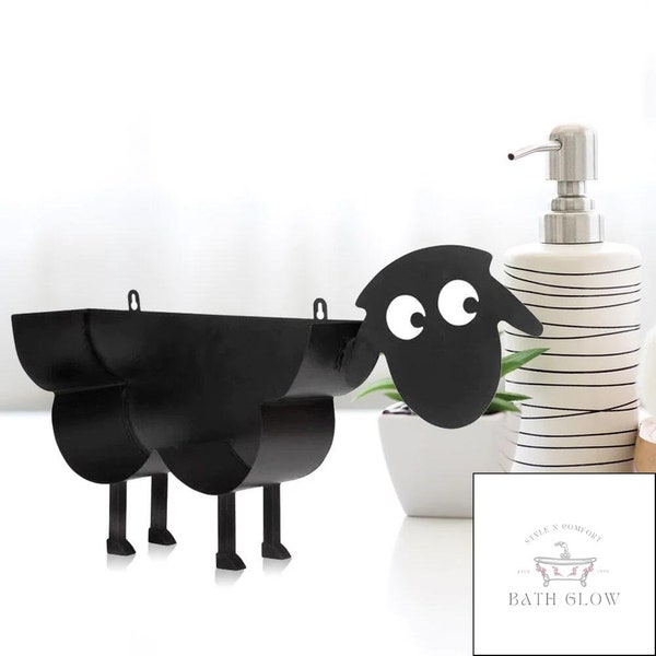 Toilet paper holder, sheep, paper holder, toilet paper stand, toilet paper rack, cute paper dispenser, toilet paper rest, roll support