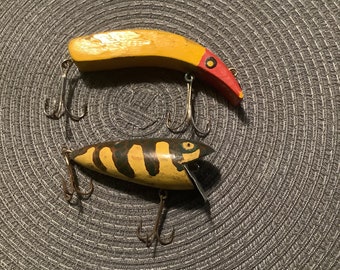 2 old Handmade fishing lures
