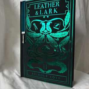 Specjalna edycja książki w oprawie skórzanej i skowronka | edycja limitowana, książka ręcznie robiona, książka w specjalnej edycji, limitowana seria, Brynne Weaver