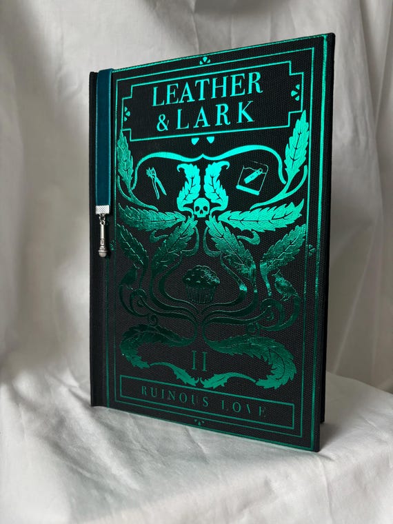 Leather and Lark special edition rebound book | limited edition, handmade book, special edition book, limited run, Brynne Weaver