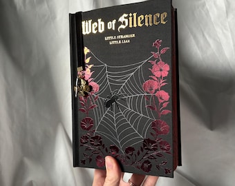 Web of Silence Duet omnibus special edition rebound book | limited edition, handmade hardcover book, limited run, Leigh Rivers