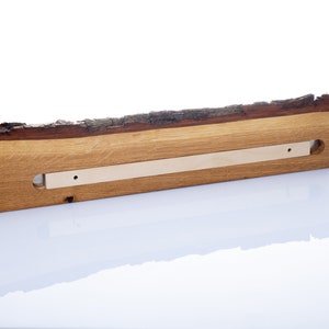 Messerleiste magnetisch Holz Massiv Eiche mit Baumkante Bild 3