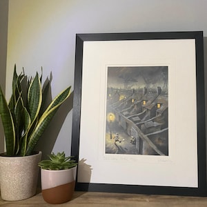 Back Lane Footie NUFC Newcastle United Peter Francis Art Print