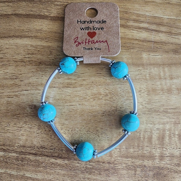 Turquoise Stone Blessing Bracelet