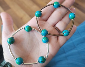 Phoenix Chrysocolla (Green/Blue) Blessing Bracelet