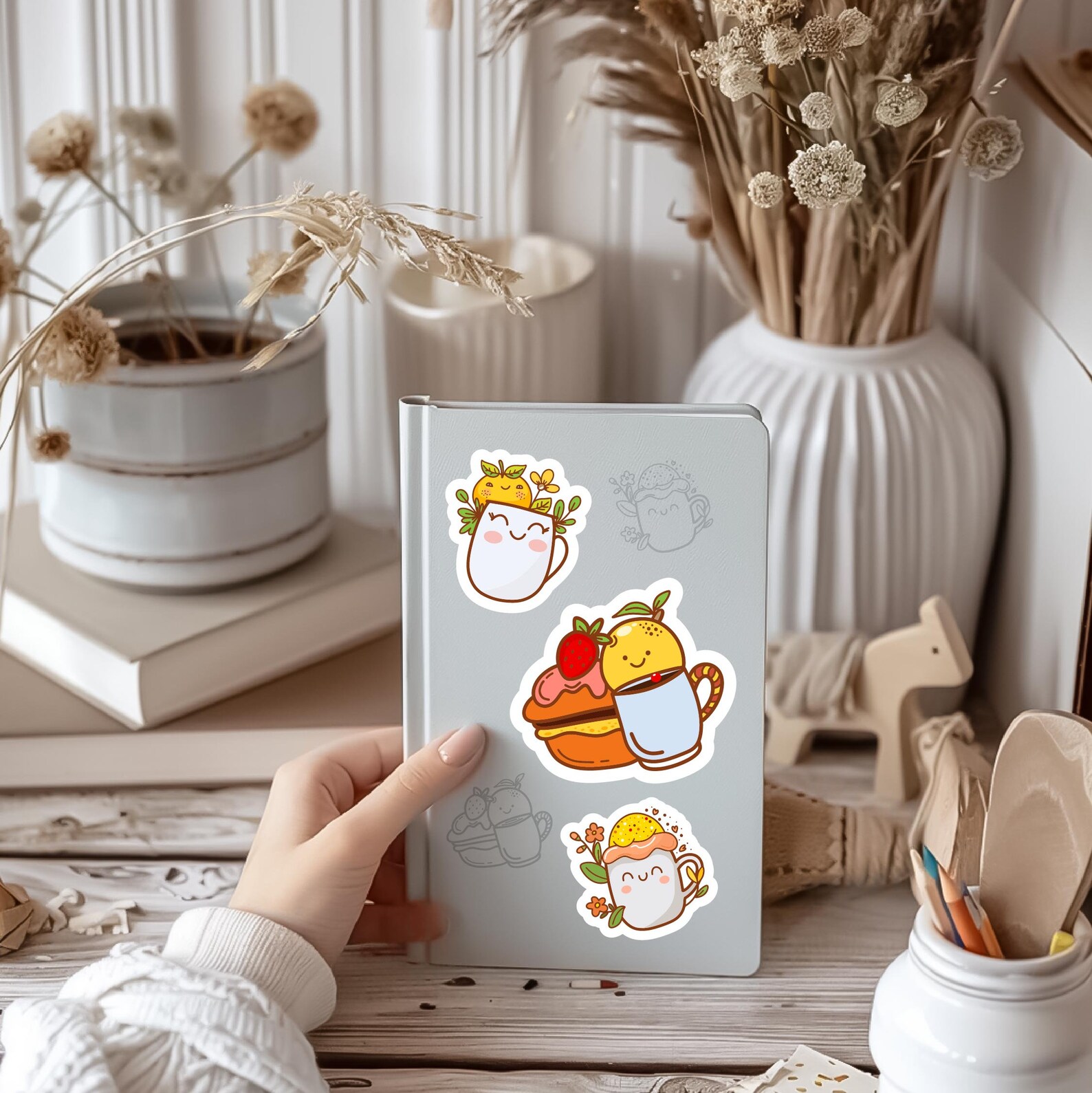 Cup Stickers SVG | Cup Printable Stickers PNG | Goodnotes Stickers ...