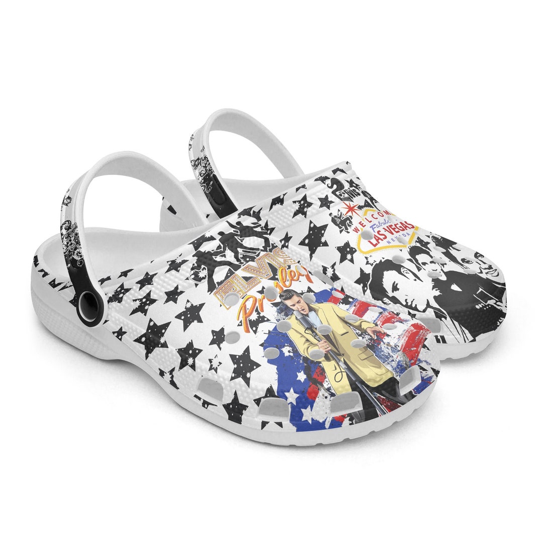 Rock Legend Star Clogs Elvis Inspired Retro Music Slides - Etsy