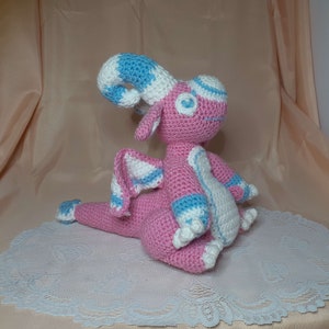 Crochet Trans Pride Dragon Plushie: Handmade Teen Gift