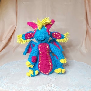 Cute crochet pansexual pride dragon plushie teen gift