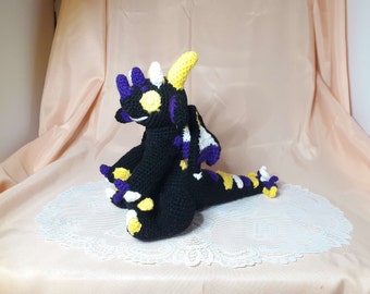 Crochet Nonbinary Pride Dragon Plushie: Weighted Pride Decor