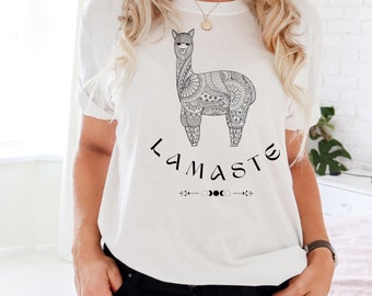 Llama Shirt Llama Lover Tee Llama T-Shirt Cute Animal Tshirt Graphic Tee Llama Mama Tee Custom Gifts Lamaste Shirt Trending Now