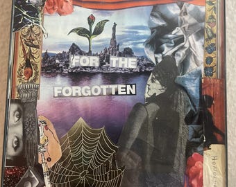 The Widow Collage Art: Mixed Media Assemblage