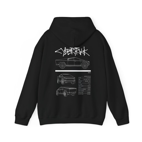 Tesla Motors Logo Hoodie - Model 3 Design - Unisex Pullover Hooded Sweatshirt (Size S To 2XL) 10 thumbnail image
