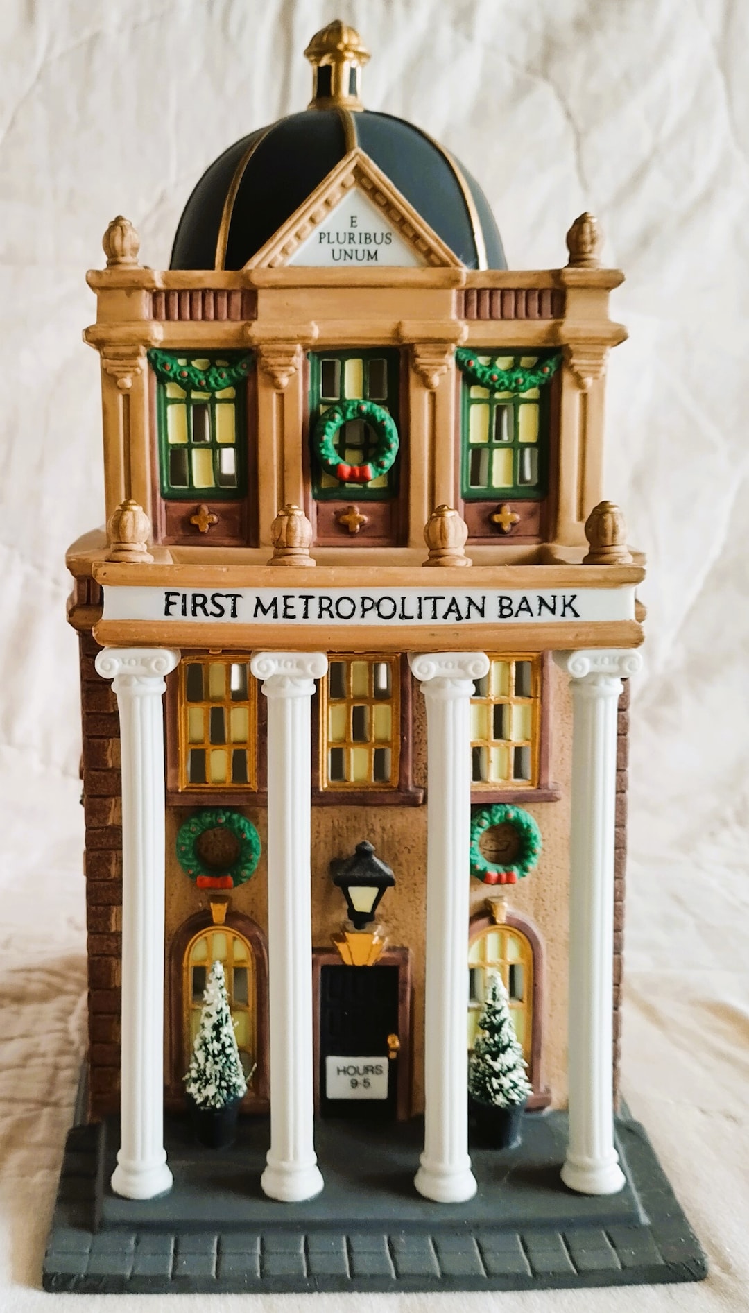 Department 56 Christmas in the City First Metropolitan Bank Etsy