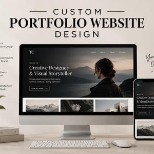 Custom Portfolio Website | Portfolio Website Design | Personal Website | Creative & Professional Web Design