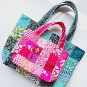 Patchwork Tote Bag Pattern: Beginner-friendly Quilted Design