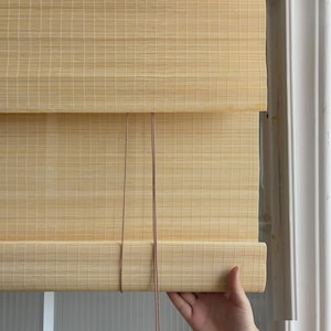 Custom Handmade Bamboo Curtains for Windows – Natural Woven Blinds for Indoor & Outdoor | Eco-Friendly Light Filtering Shades