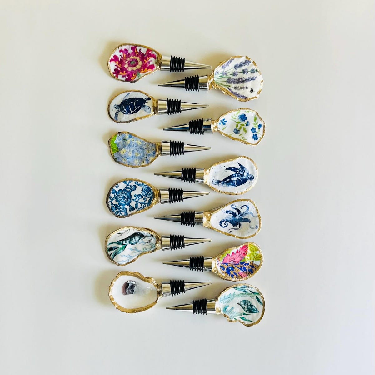 Oyster Shell Wine Bottle Stopper