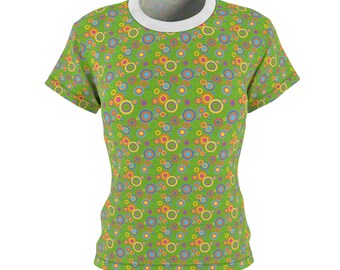 Cut & Sew-T-shirt voor dames (AOP)