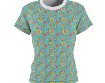 Cut & Sew-T-shirt voor dames (AOP)