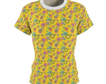 Cut & Sew-T-shirt voor dames (AOP)