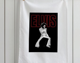 Elvis Tea Towel