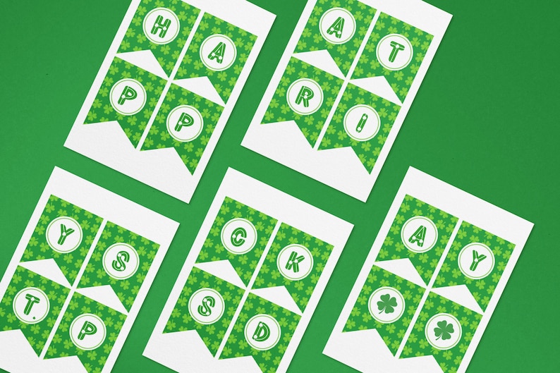 Printable St Patrick's Day Banner Happy St Patrick's Day Banner ...