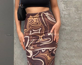 Versatile women's maxi skirt-Flowy boho chic style