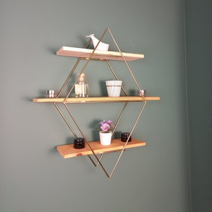 Solid Wall Shelf, Bathroom & Kitchen Organizer, Bathroom-Kitchen Shelf, Wooden Shelf, Cosmetics Editor, Bookshelf