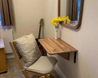 Wall-Mounted Folding Table, Folding Table With Shelves, Space Saving Table, Folding Dining Table, Murphy Table, Study desk, Foldable Desk