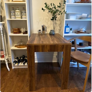 Wall Mounted Folding Table, Framed Folding Table, Foldable Kitchen Table, Space Saving Dining Table, Murphy Desk, Customizable Table, walnut