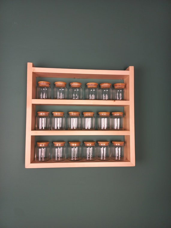 Porta spezie da parete, mensola per spezie da cucina, 50 cm, supporto per organizer in alluminio, nero