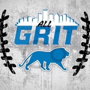 Detroit Football-Lions All Grit PNG, JPG, digital download image