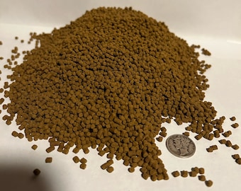 Premium  "Hi Intensity Color Enhancing & Growth"   3 mm Sinking Pellets  Cichlid Koi Cory  Tropical Fish Food