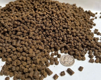 Premium  "Axolotls"  4mm Sinking Soft Pellets  Bottom Feeders, Crayfish, Catfish Salamanders, Shrimp Pleco Cichlid ,Tropical Fish Food