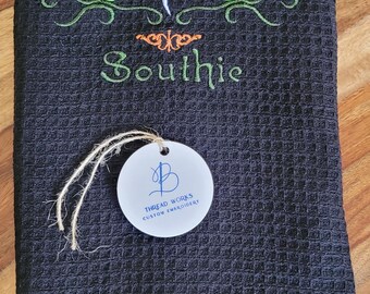 Irish Banner Towel Customized with town/neighborhood Name