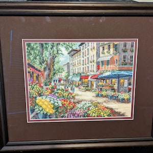 Framed Completed Cross Stitch